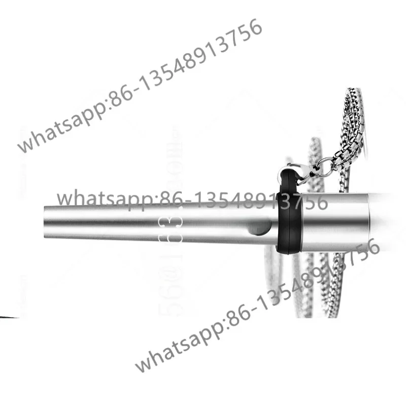 Stainless steel hookah nozzle with leather cover for hookah tips