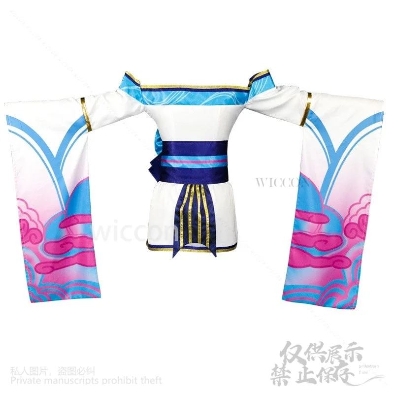 تأثيري @@ # ! أنيمي لعبة جامعة الأساطير كوس أهري!@ # ¥%&* فستان Spirit Blossom لوليتا باروكات أذن كوس للفتيات والنساء حسب الطلب