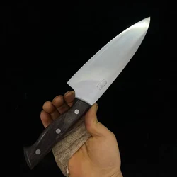 8 Inch Chef Knife 3 Layers BG42 Aviation Special Steel Blade Razor Sharp Cleaver Slicing Handmade Forged Longquan Kitchen Knives