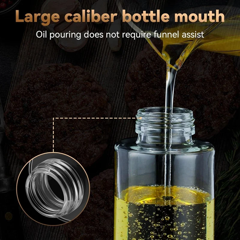 1 Piece Oil Sprayer For Cooking - Electric Olive Oil Sprayer 200Ml Glass Oil Sprayer Black Fine Mist Portable Oil Dispenser