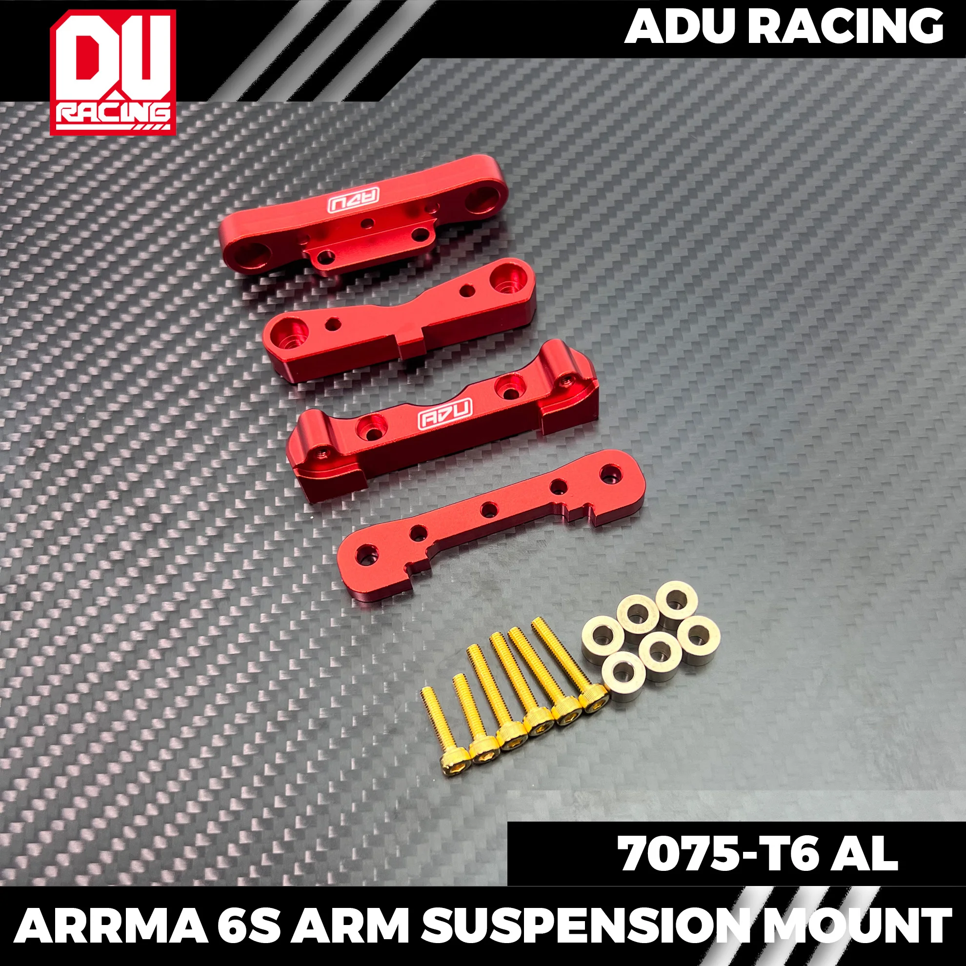 ADU RACING 7075-T6 ALU SUSPENSION MOUNTFOR ARRMA 6S 1/8 AND 1/7