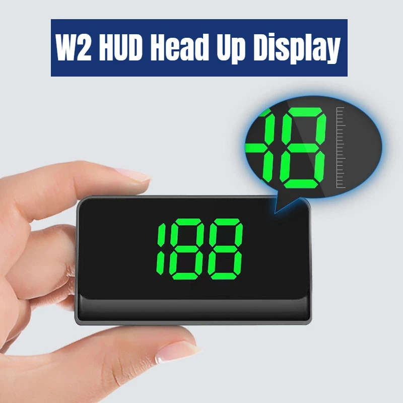 

Universal Speedometer KMH W2 Head Up Display GPS HUD Type-c USB Cable Dual Data Plug and Play Intelligent Display Car Supplies