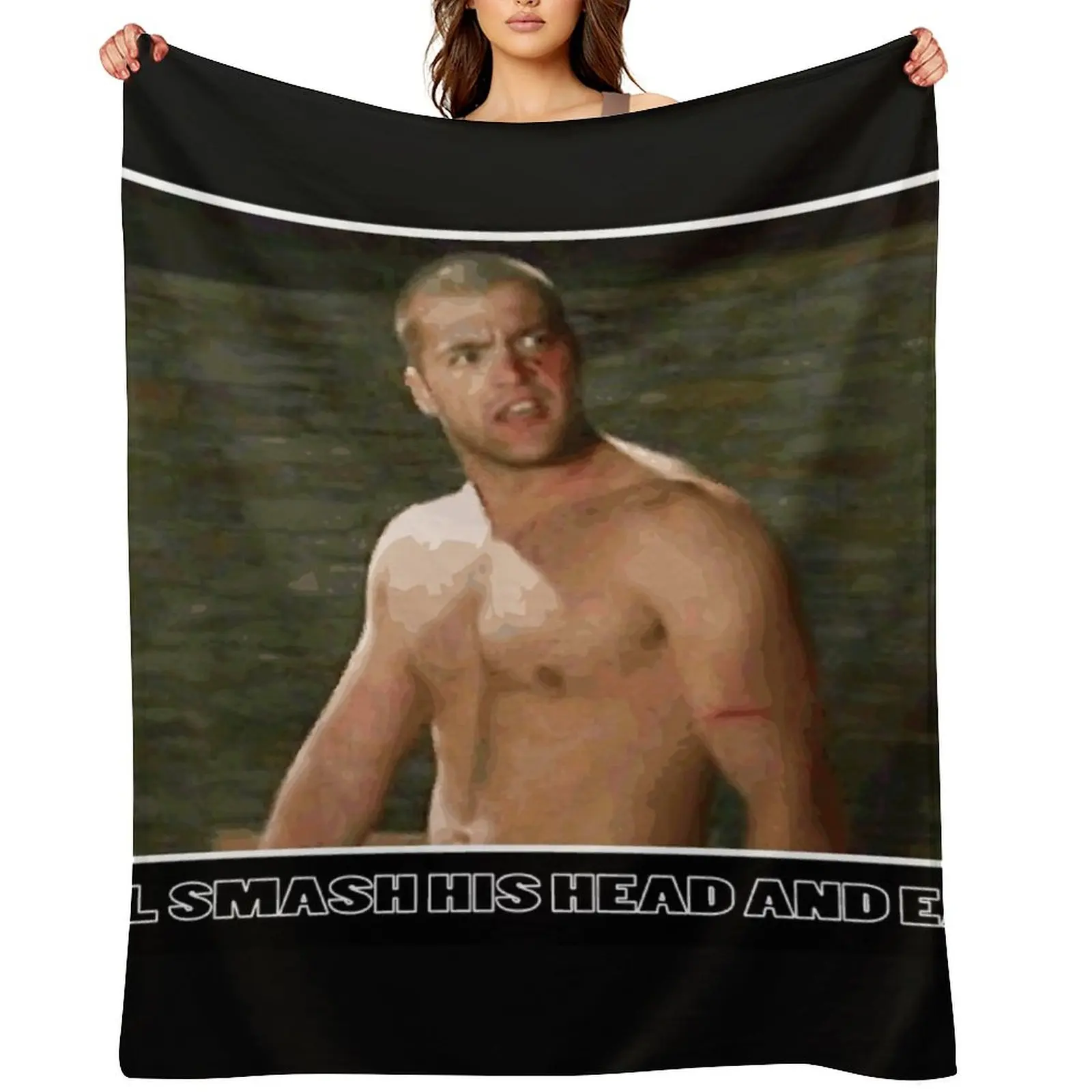 

CT - MTV the Challenge Smash His Head and Eat It Throw Blanket Custom Furry Shaggy Luxury Thicken Blankets