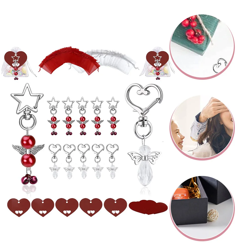 

30Sets Angel Pendant Keychains Guardian Angel Key Rings Creative Gifts for Wedding Shower Birthday Christmas