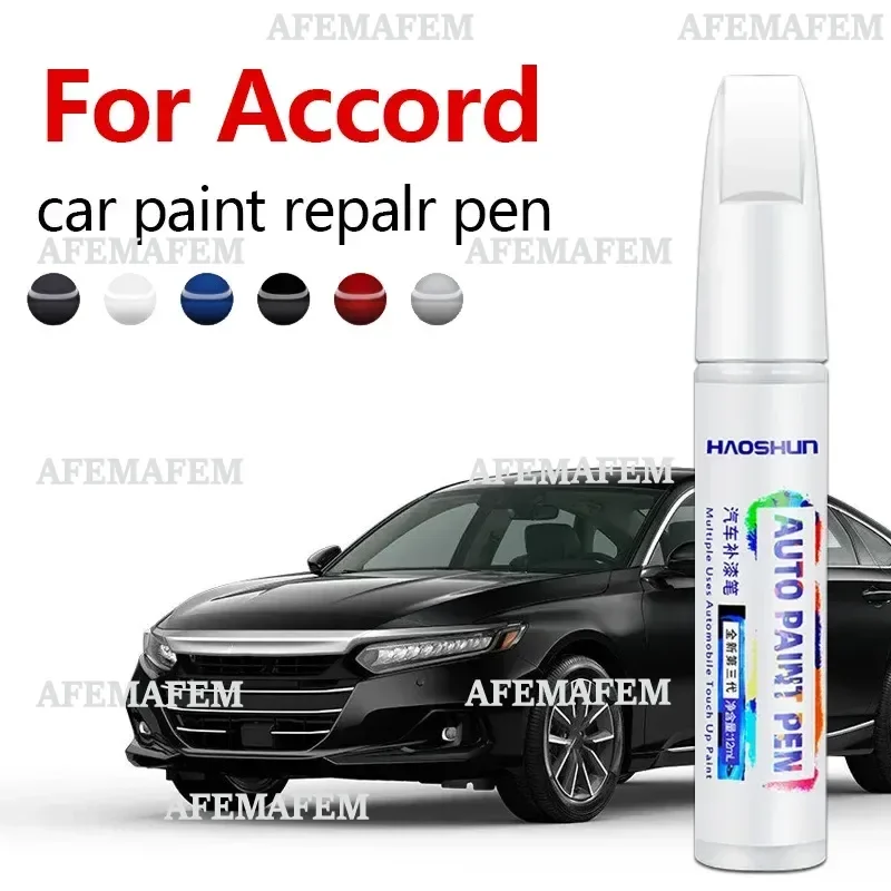For Honda Accord 1976-2025 CH CL / CM CU CR CV CX Paint Repair Pen Touch Up Scratch Remover DIY Auto Accessories Black White Red