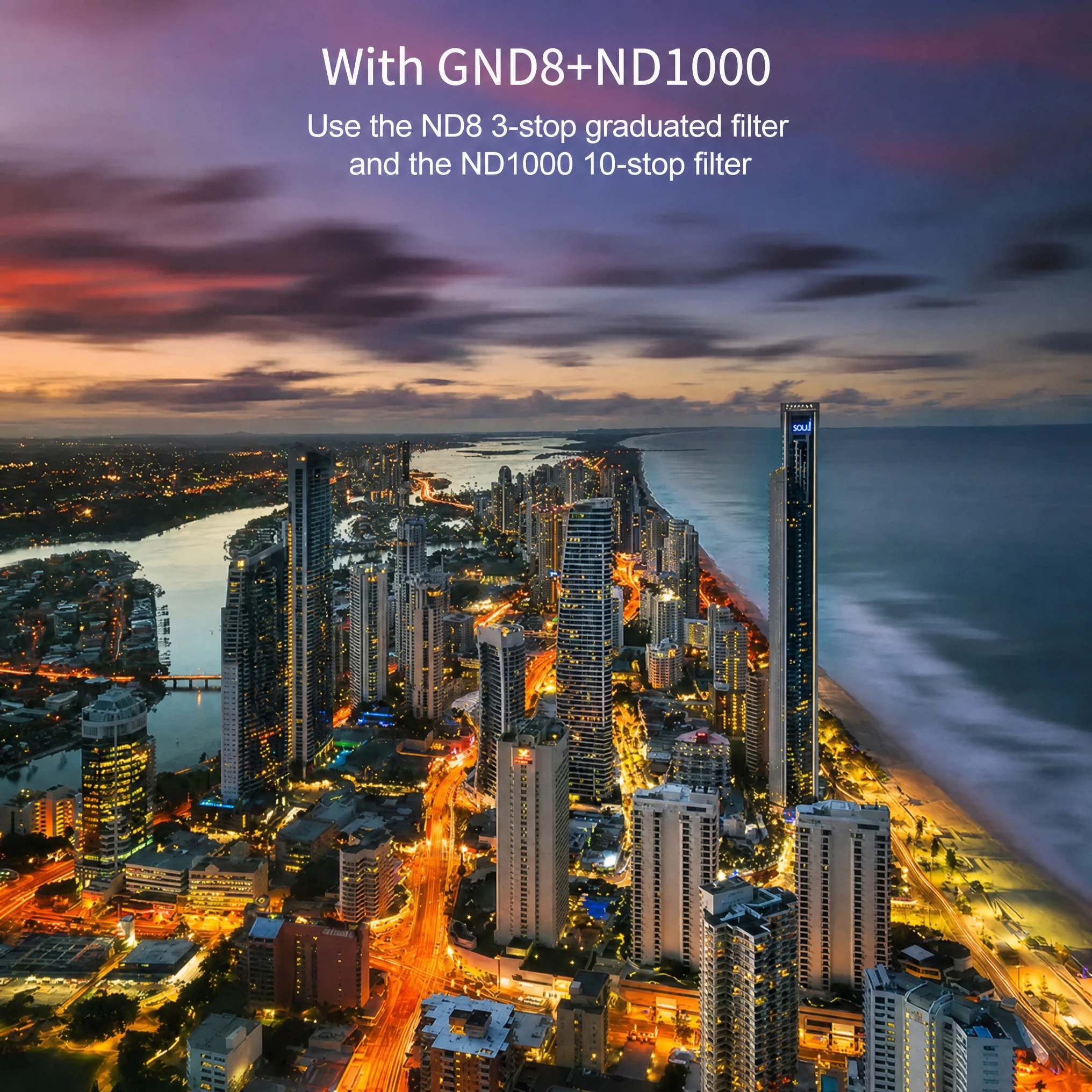 100mm Square Filter Kit Gold Edition,nisi 5pcs Soft Hard Reverse GND ND1000 Graduated Filter, Neutral Density & CPL Filter