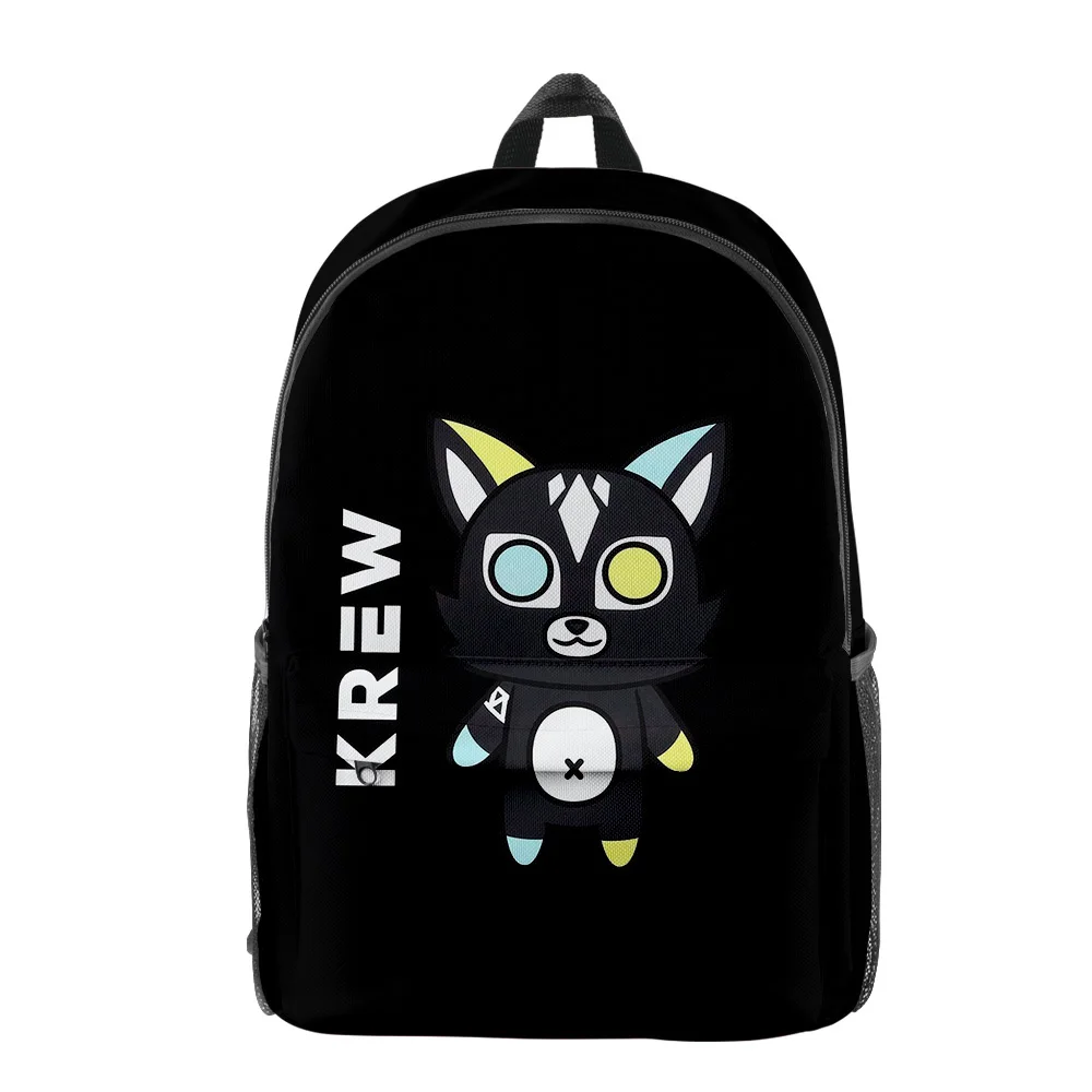 Harajuku Popular ItsFunneh Krew District pupil Bookbag Notebook Backpacks 3D Print Oxford Waterproof Boys/Girls Travel Backpacks