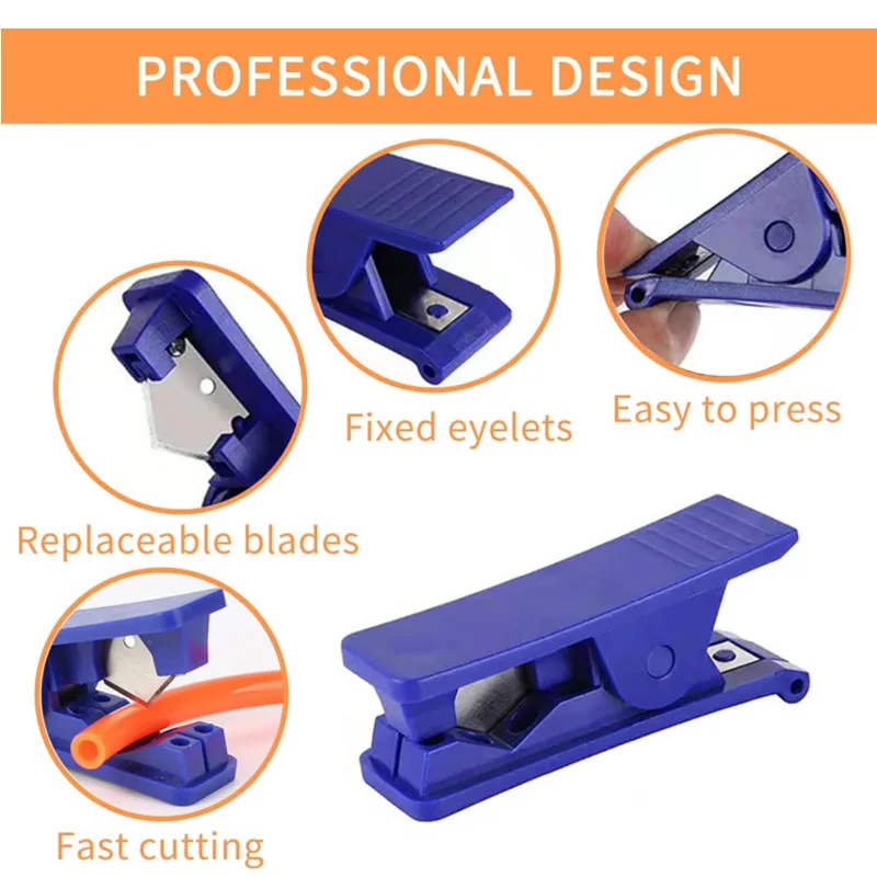 Imagem -02 - Água Quente Purificador Cortar Ferramenta Nylon Pvc pu pe Tubo de Plástico Filtro de Mangueira Lâmina de Cortador para Mini Air Line Tube Ptfe Tube Cutter