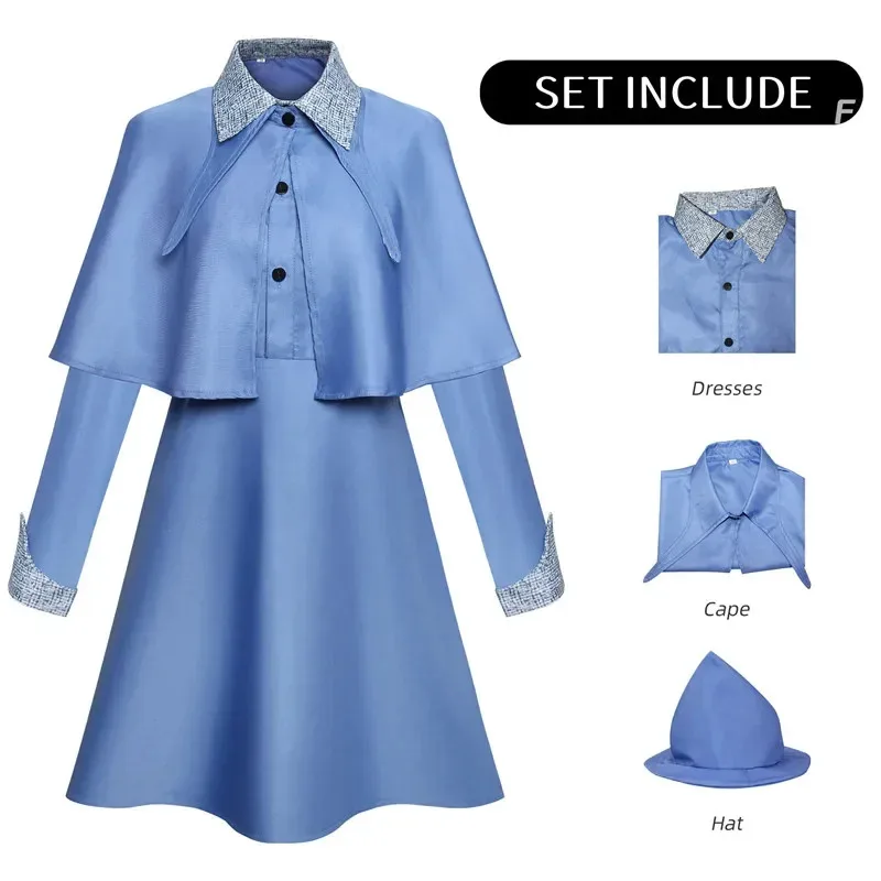 CyFleur Isabelle Delacour Cosplay Strój Mundurek Kostium Anime Halloween dla Kobiet Gra