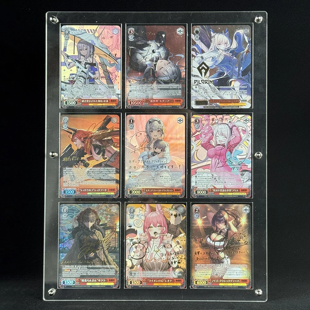 

Game Nikke Goddess of Victory Collection Card Japanese Version Alice Modernia Snake Textured Color Flash Bronzing Signature Card