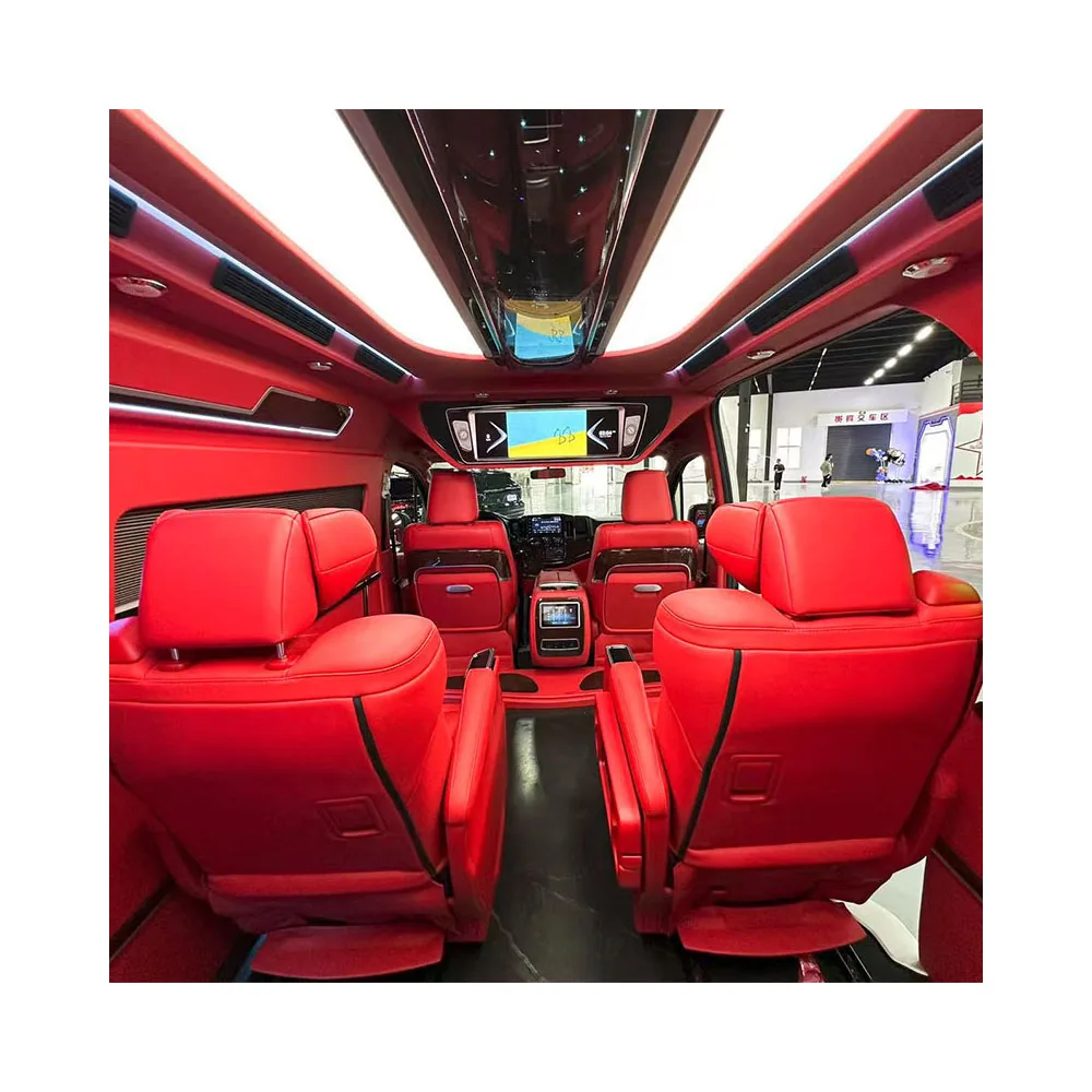 RV Swivel Seat,Electric Comfortable VIP Aviation Seats Vito V Class W447 Modified MPV Car Luxury Seat with Nappa Material