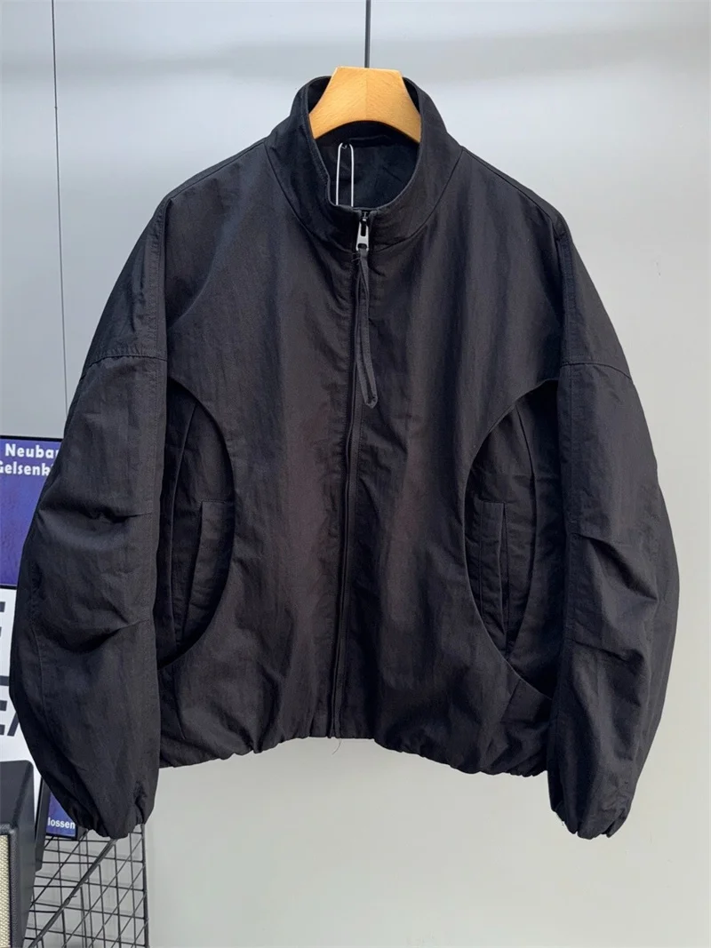 

American Sle ort Bla Harington Jaet Men's Autumn Winter Workwear Coat Stand Collar Baseball irt Trendy And Cool