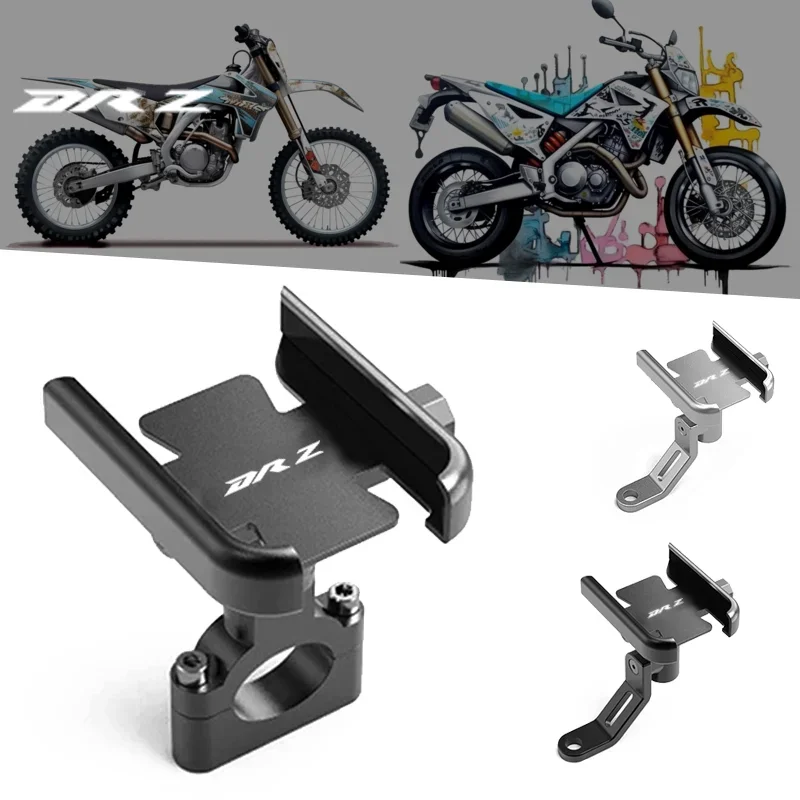 For Suzuki DRZ400S/DRZ400SM DRZ400 DRZ 400 S SM Motorcycle Mobile Phone Holder GPS Navigator Mirror Handlebar Bracket Accessorie