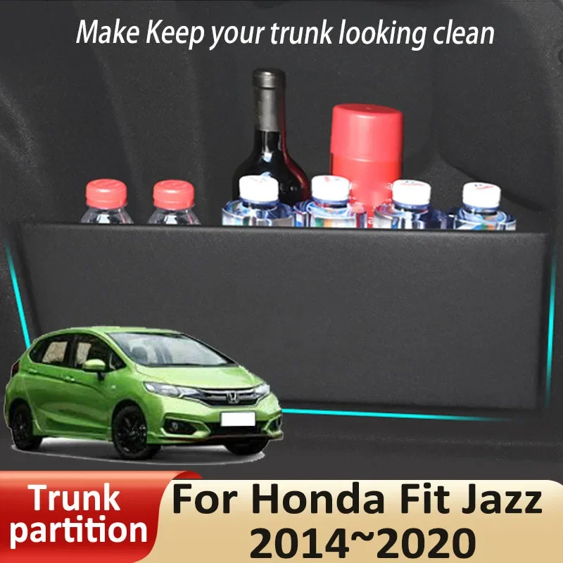 Car Organizer Trunk Side Partition For Honda Fit Jazz 2014~2020