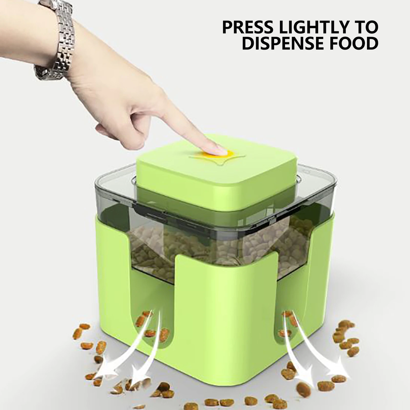 Dog Food Dispenser Dog Puzzle Feeder Interactive Dog Puzzle Toy With 4 Suction Cups Creative Press Type Dog Food Dispenser For