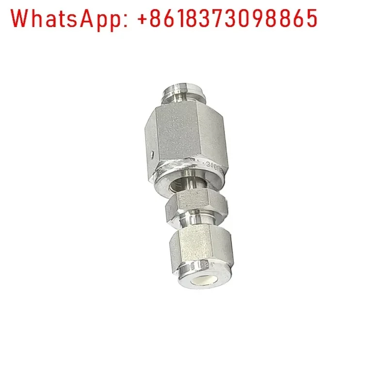 1/8 1/4 1/2" in. Konektor VCR betina ke 1/8 1/4 1/2" inci. 3 konektor ferrule ganda 316L