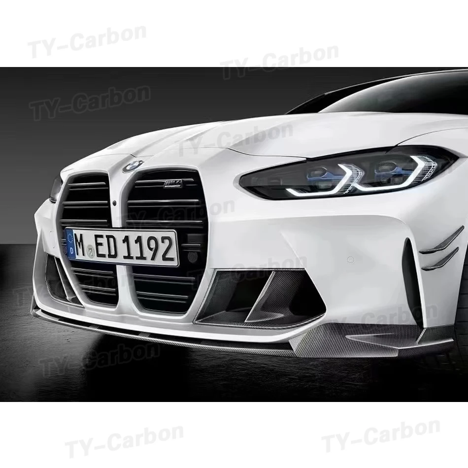 Carbon Fiber FRP Car Front Bumper Splitter Lip MP Body Kit Diffuser Lip For BMW 3 Series 4 Series G80 G82 G83 M3 M4 2021+