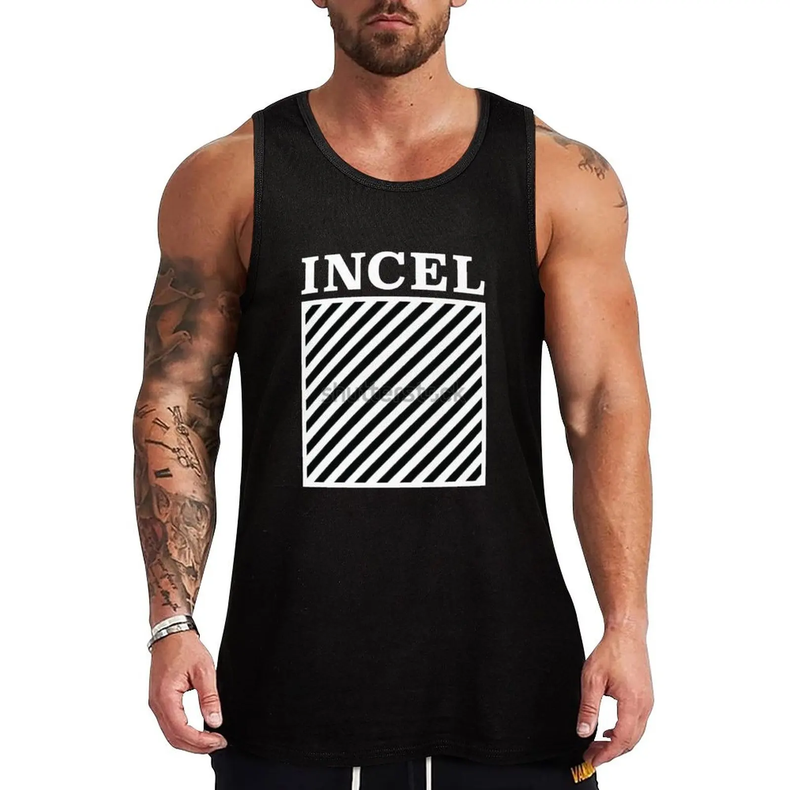 incel Tank Top bodybuilding man summer clothes for men gym wear men t shirts