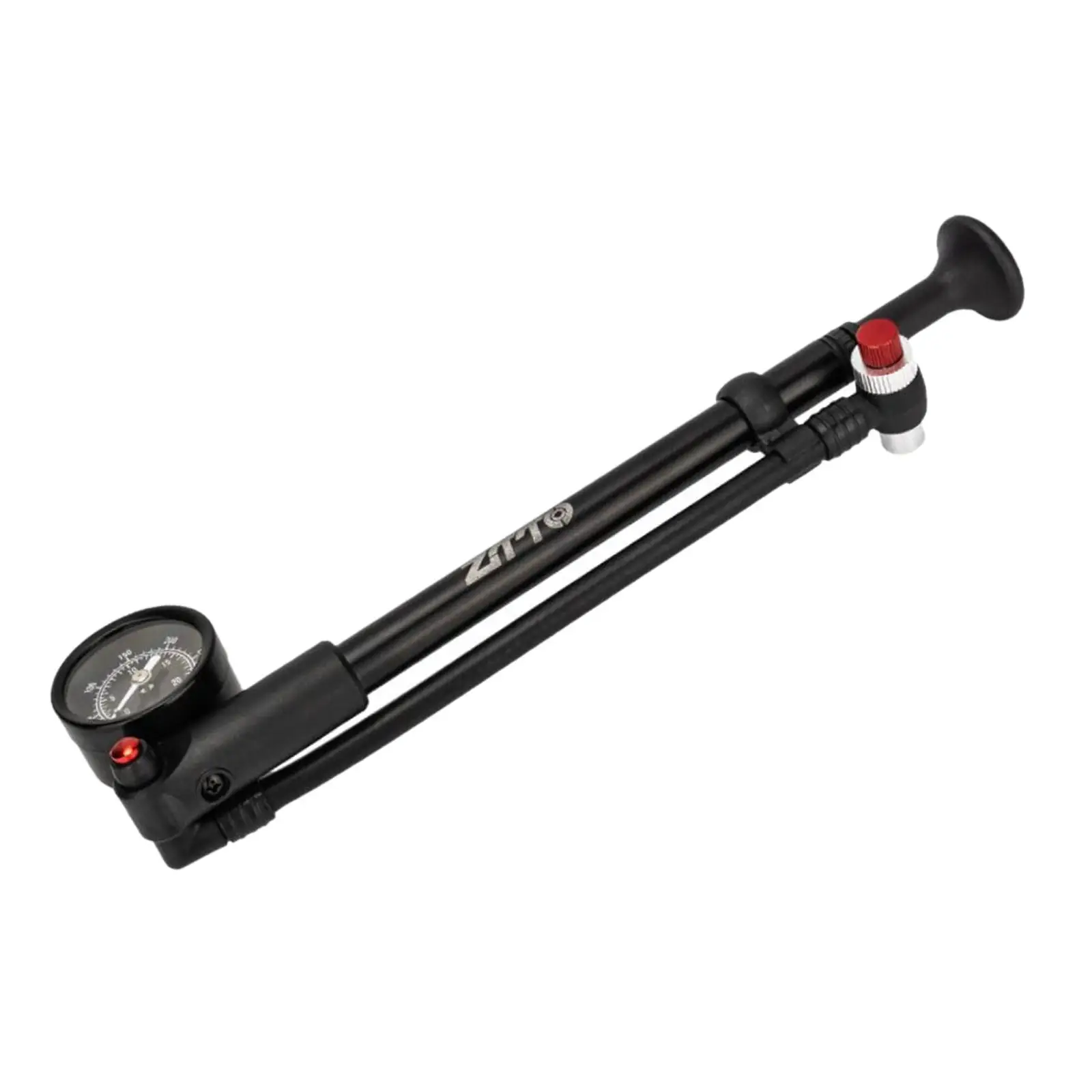 Bike Shock Pump, 300 PSI High Pressure Front Fork Pump, with Gauge, Bike Air Pump Mini Pump for Bicycle, Shock Absorber