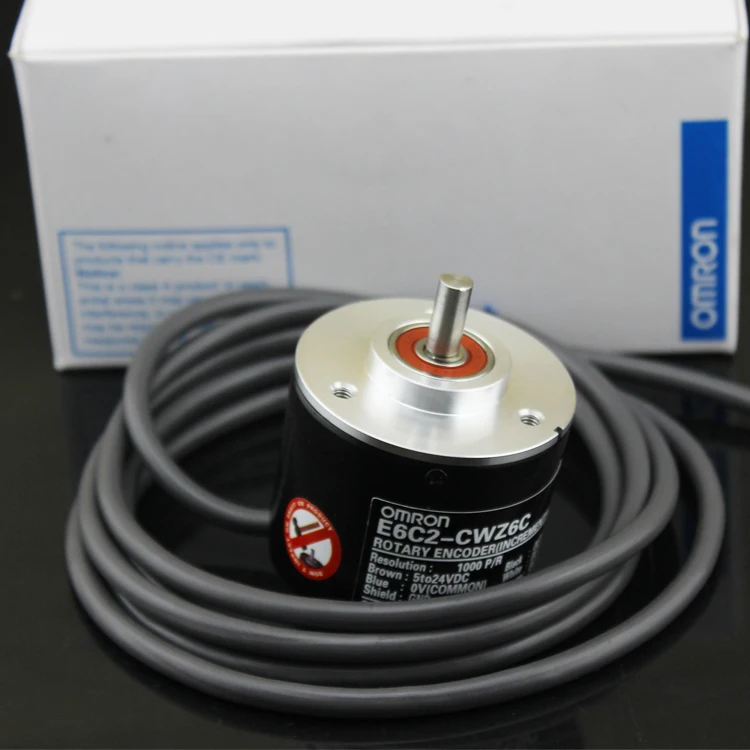 

E6C2-CWZ6C Поворотный энкодер 50 мм Внешний 6 мм Вал 100ppr 360ppr 500ppr 1000ppr 2000ppr Оптический энкодер с выходом NPN
