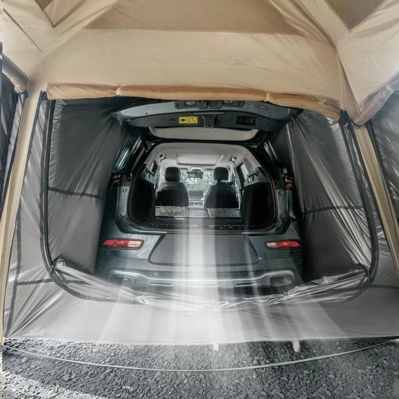 Coating Car Camping Tent Travel Oxford Cloth Sun-proof Rainproof Windproof Beach SUV Awning Portable Outdoor Camping Equipment