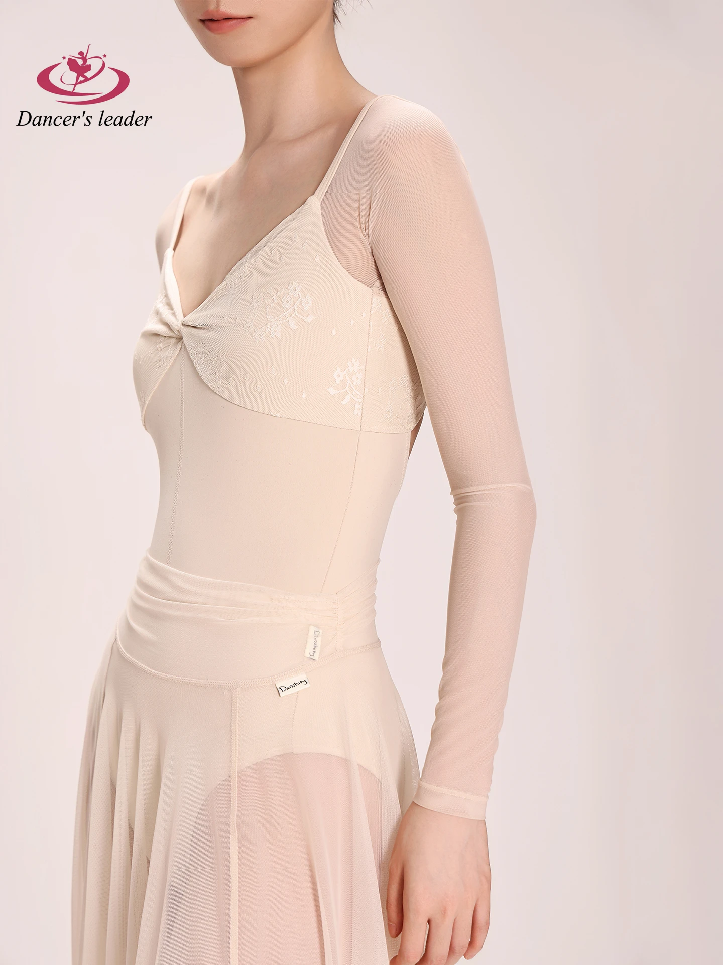 mono-de-ballet-con-estampado-de-tinta-salpicada-y-mangas-tres-cuartos-traje-de-practica-de-yoga-y-danza-adelgazante-profesional-para-mujeres-adultas