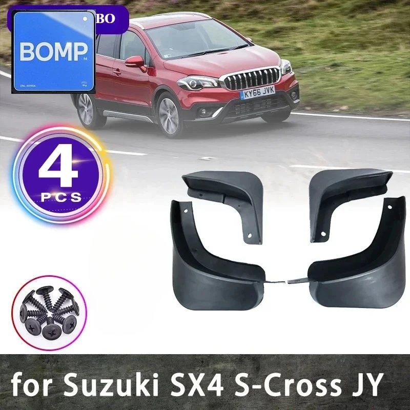 

Fit For 4x Suzuki SX4 Hatchback S Cross 2020 2014~2021 JY Front Rear Car Mudflaps Mudguards Splash Guards Mud Flap Car Accessori