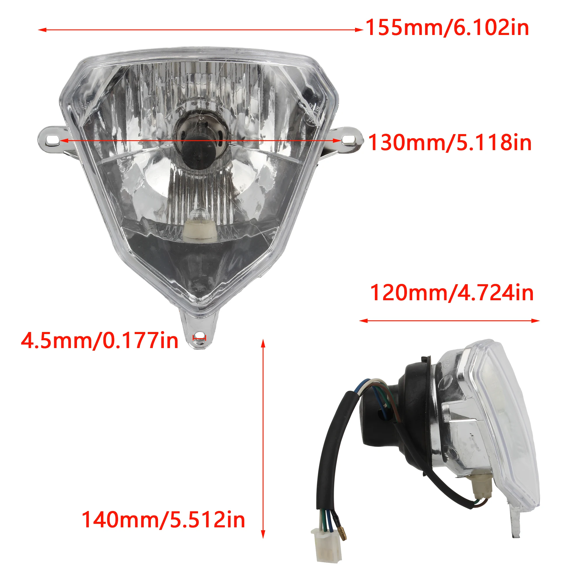 Motorcycle Headlight Headlamp Head Lamp Light For X-trainer 250 300 2010-2023 Year Beta RR 125-50 LC Headlight