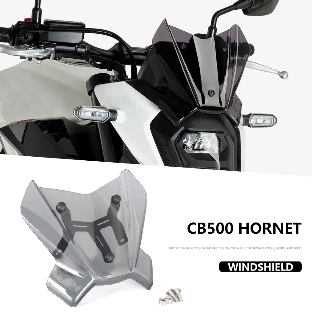 

For Honda CB 500 HORNET CB500 Hornet 2024 2025 Windshield Windscreen Motorcycle Wind Deflector Fairing Visor Viser Front Screen