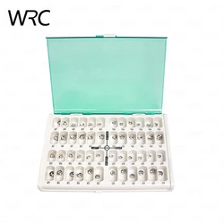 Dental Crown Kids Primary Molar 48Pcs/Box Refill Stainless Steel Metal Crowns D2-D7 For Adult/Child Dentist Materials 48 Sizes