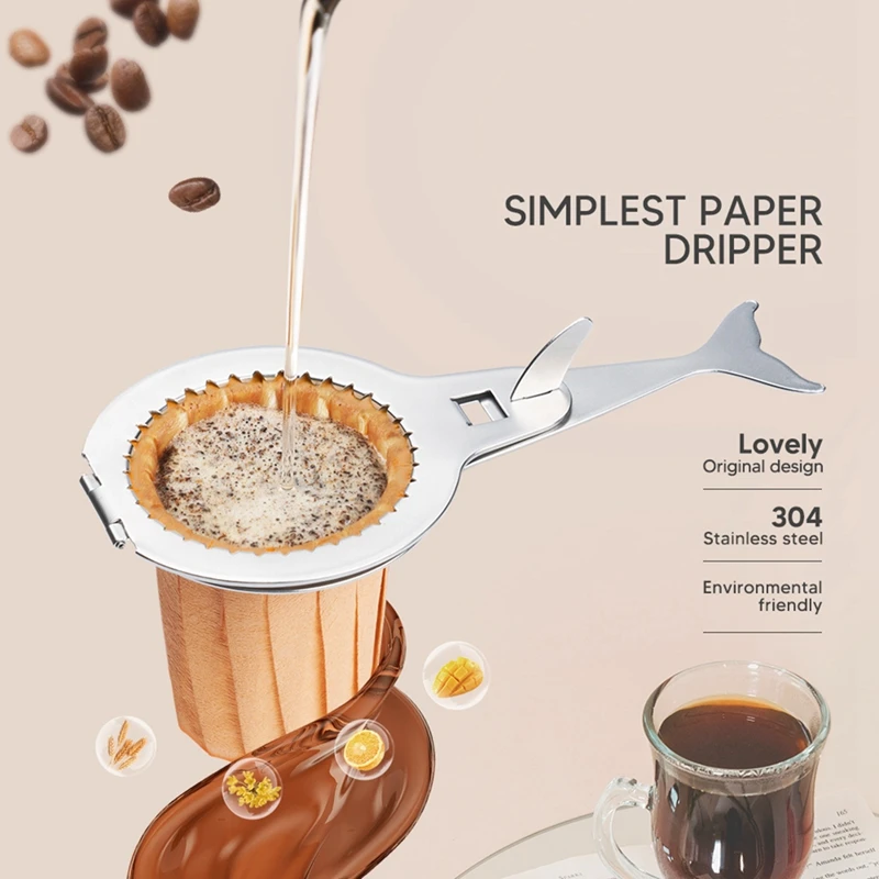 43PCS Cup Coffee Filter Paper Holder Hand Brewed Coffee Filter Paper Holder Drip Coffee Machine Filter Clip