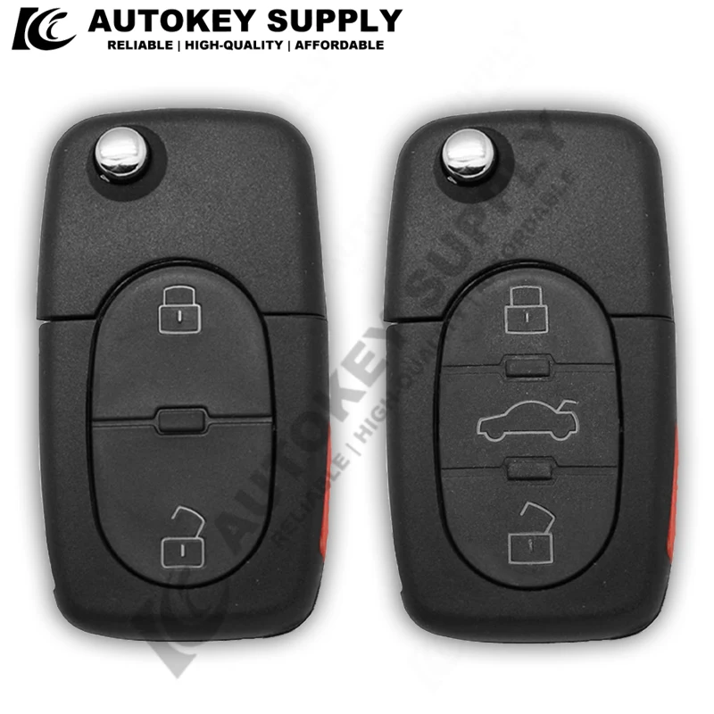 2 3 Buttons Remote Fob Flip Folding Car Key Case Shell AKVWF114 For VW Volkswagen Golf Polo T5 Passat Skoda Beetle CR2032 CR1620