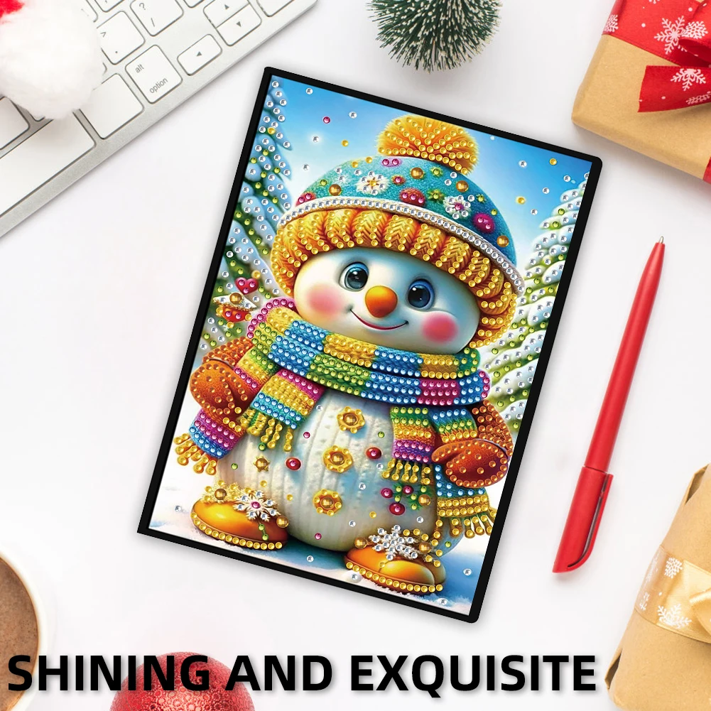 

Набор для рисования стразами 5D DIY: 50-страничный блокнот формата А5 для создания алмазной мозаики, идеально подходит для дней рождения или в качестве подарка