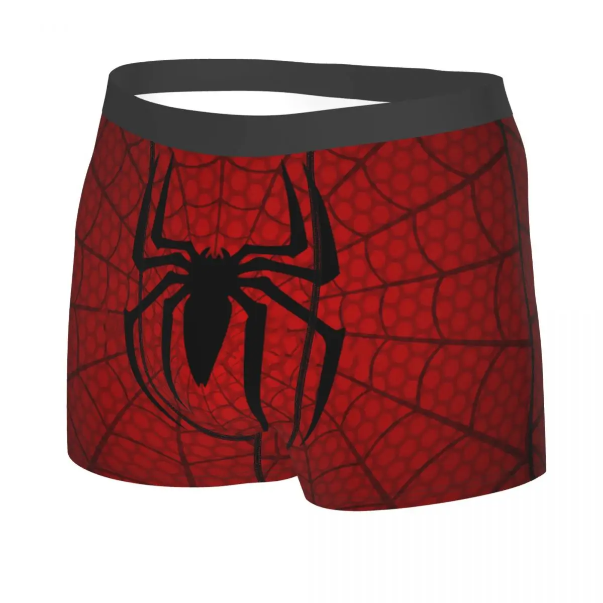 Custom Spider Man Cartoon Superhero Underwear Men Print Boxer Briefs Shorts Panties Breathable Underpants