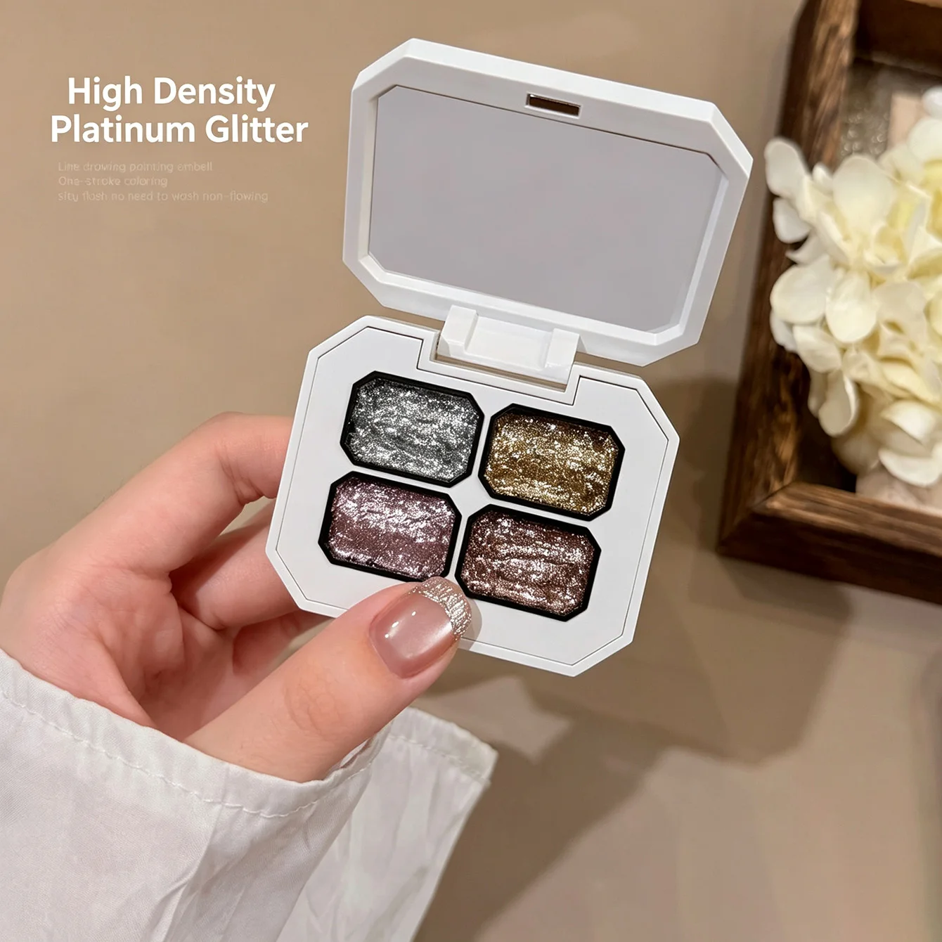 4-Pane Platinum Stamping Patting Gel 2026 High-Density Sparkle No-Wipe Outline Line Art Salon DIY LED Cured - view 5