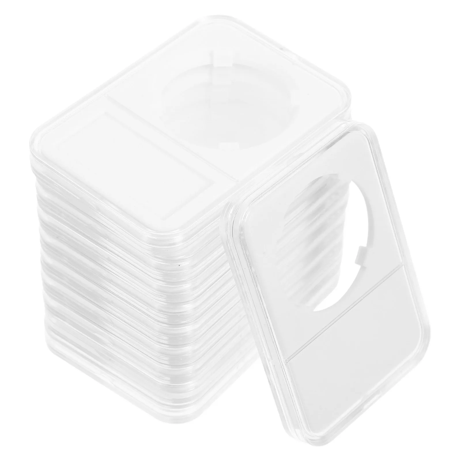 Organizador de almacenamiento de monedas de plástico, 10 Uds., para todas las monedas, vitrina de monedas fácil de usar, suministros de recolección imprescindibles