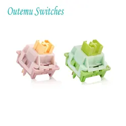 Outemu Peach/Lemon V2 Switch Lubed Update Silent Switches Mechanical Keyboard Linear Tactile 5Pin Custom Hot-swap DIY
