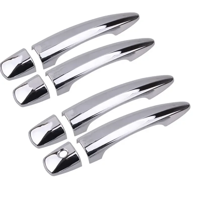 For Nissan X-Trail Rogue T33 2021-2024 Carbon Fiber Chrome Car Door Handle Cover Stickers XTrail X Trail Styling Accessories