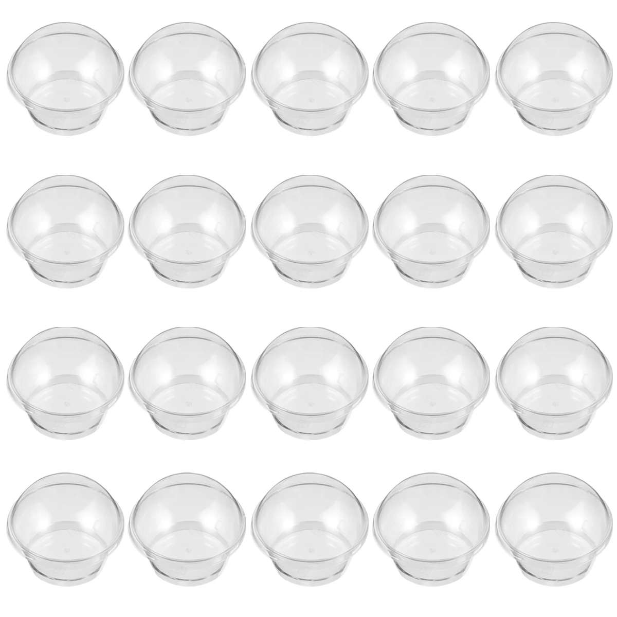 

Transparent Cake Cup Plastic Disposable Round Pudding Cups Lids Thick Body Leak Proof Food Grade Eco Friendly Square