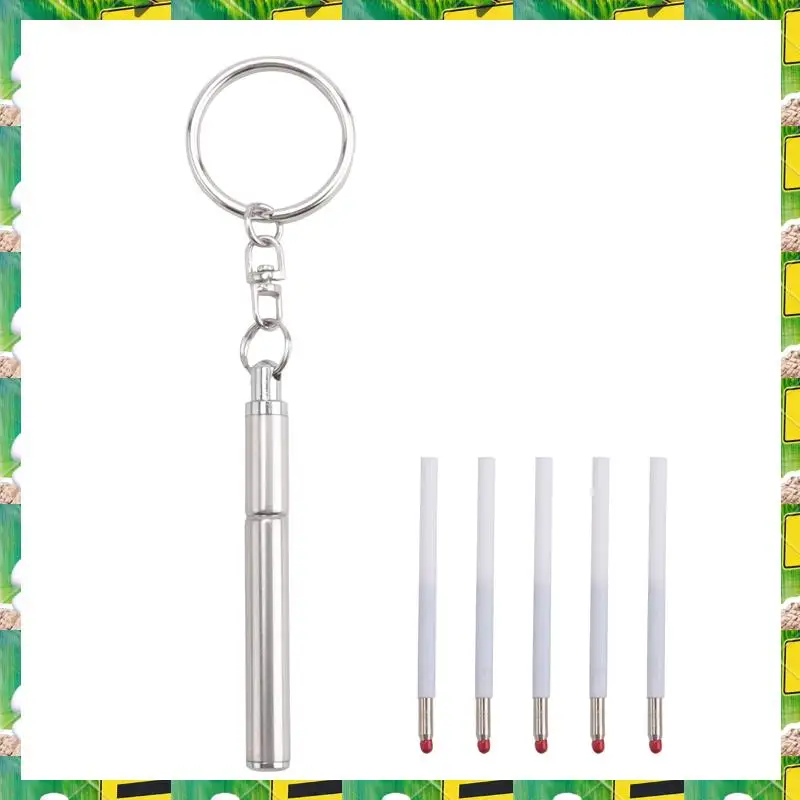 3C Electron Portable Key Ring Stainless Steel Telescopic Pen Telescoping Ballpoint Pen Keychain Tool For Outdoor Travel,Portable