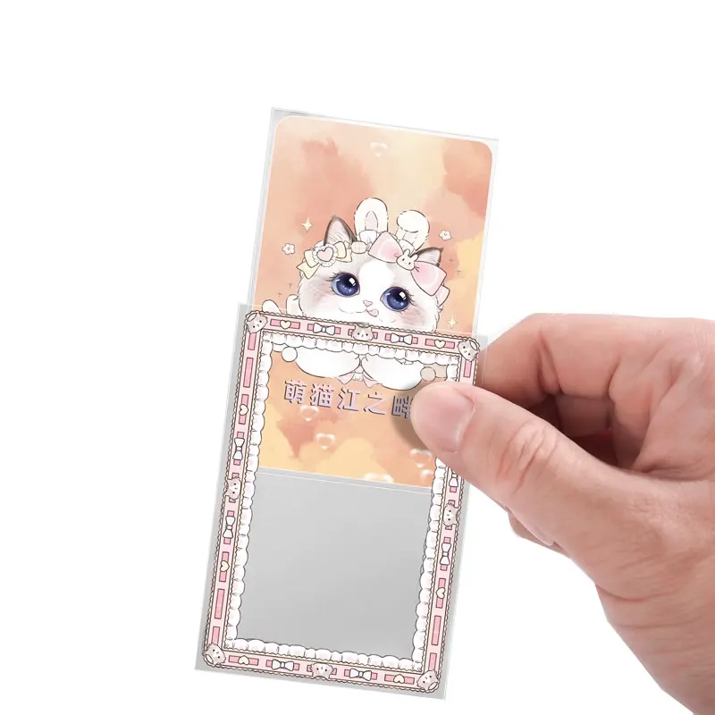 30Pcs 61x91mm Lace Flower Transparent Clear Sleeves Korea Idol Photo Holo Protector Album Card Set Trading Cards Shield Cover