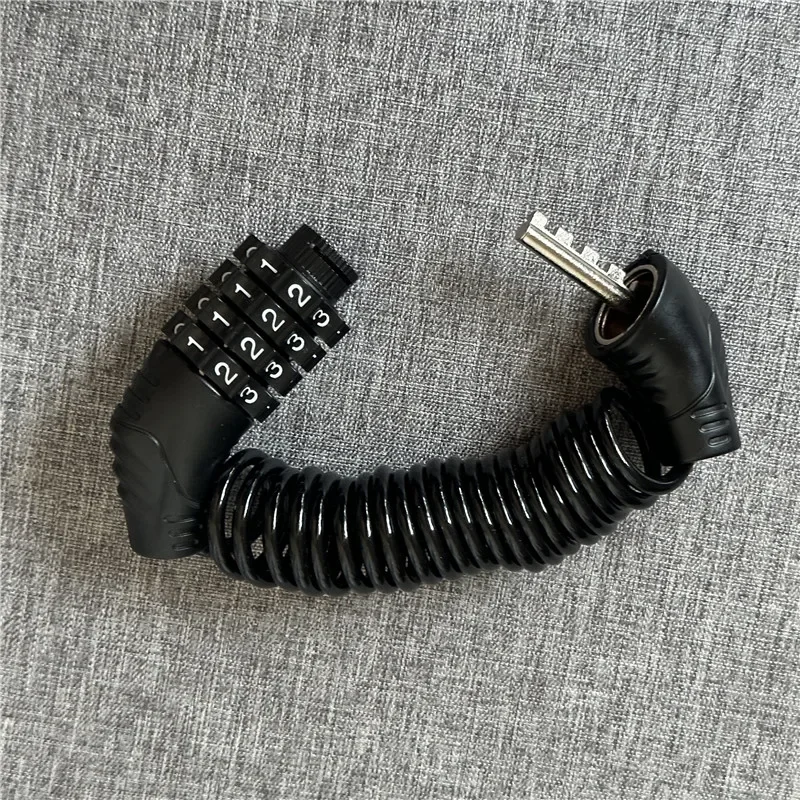 Durable Classic Helmet Lock Chain 4 Digit Password Combination Portable Scooter Bike Motorcycle Anti-theft Cable Lock image 4