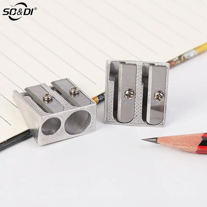 2 Holes Pencil Sharpener Multi-functional Kids Sharpener For Charcoal Writing Sketch Drawing Learning Tools School Supplies