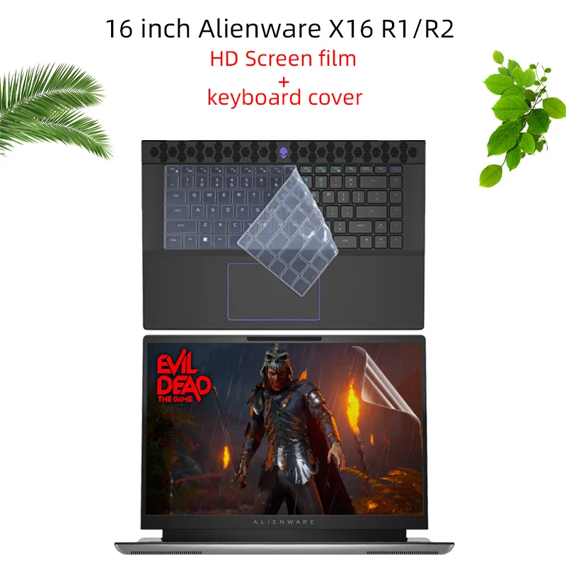 

Suitable for 16 inch Alienware X16 R1 R2 laptop screen protector, keyboard film, anti blue light