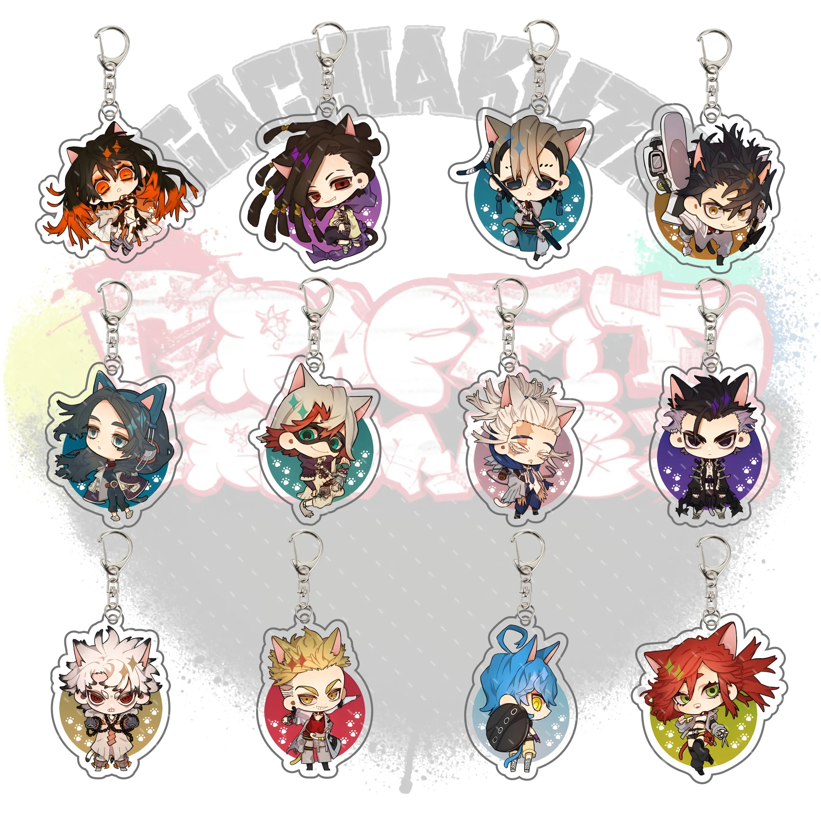 Аниме-gachiakuta-6-см-акриловый-брелок-rudo-enjin-zanka-riyo-брелок-подвеска-цепочка-для-аксессуаров-сумка-фанаты-подарки