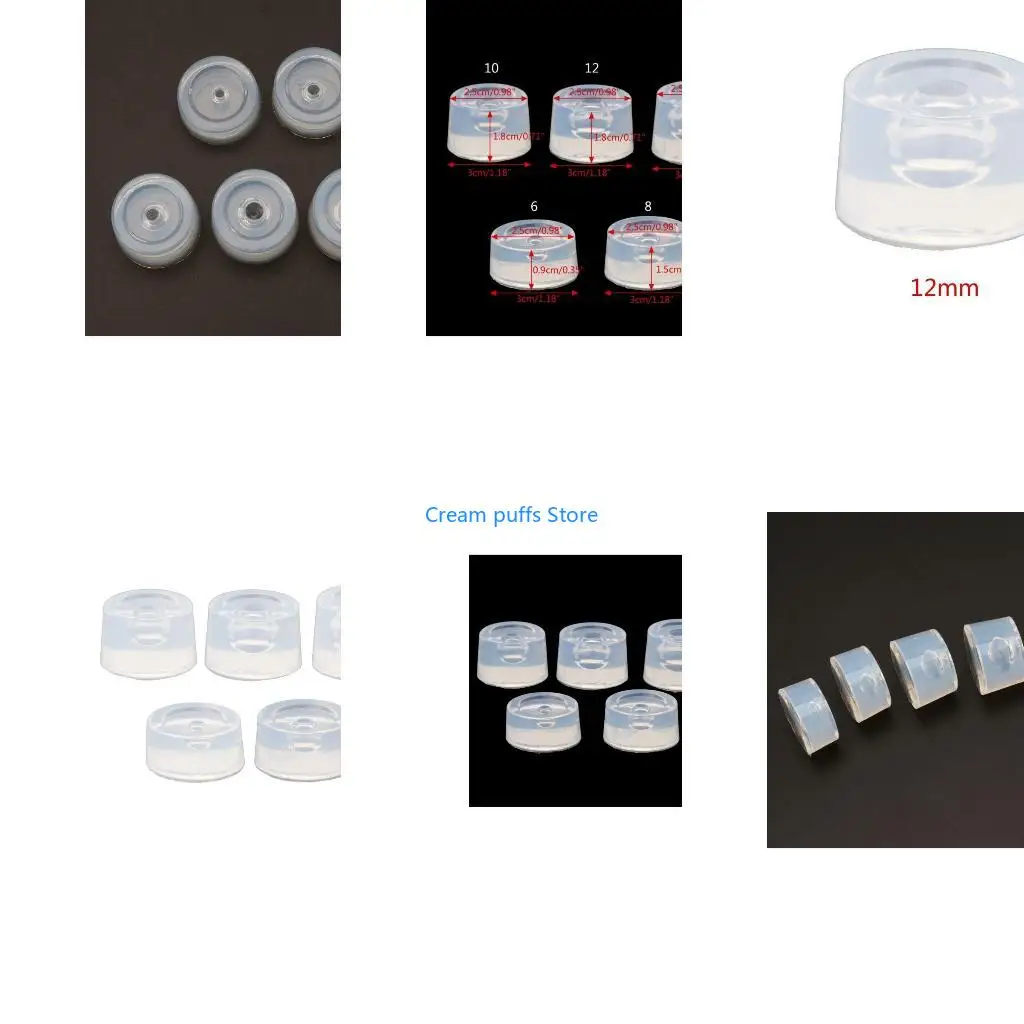 50LE DIY Sphere Round Silicone Mold for Resin Epoxy Jewelry Making Homemade Soap Mold