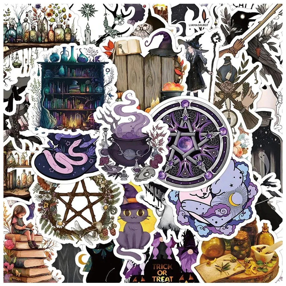 

10/30/50pcs Art Magic Potion Stickers Waterproof Cartoon Toy Sticker Scrapbooking Guitar Suitcase Phone Bike Decals Fun for Kids