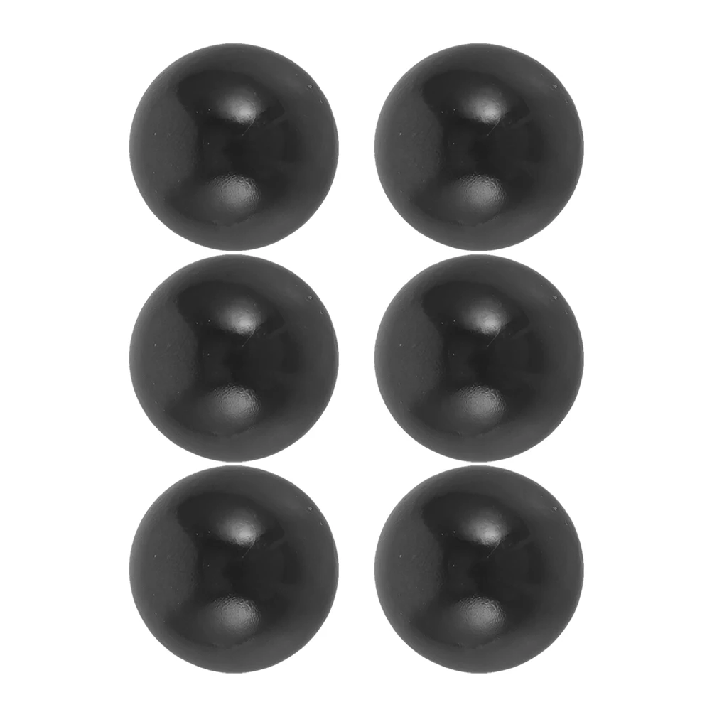 

6pcs Black Plastic Balls for Pinball Machine Replacement Parts Kids Game Accessories Family Fun Toy Puzzle Play