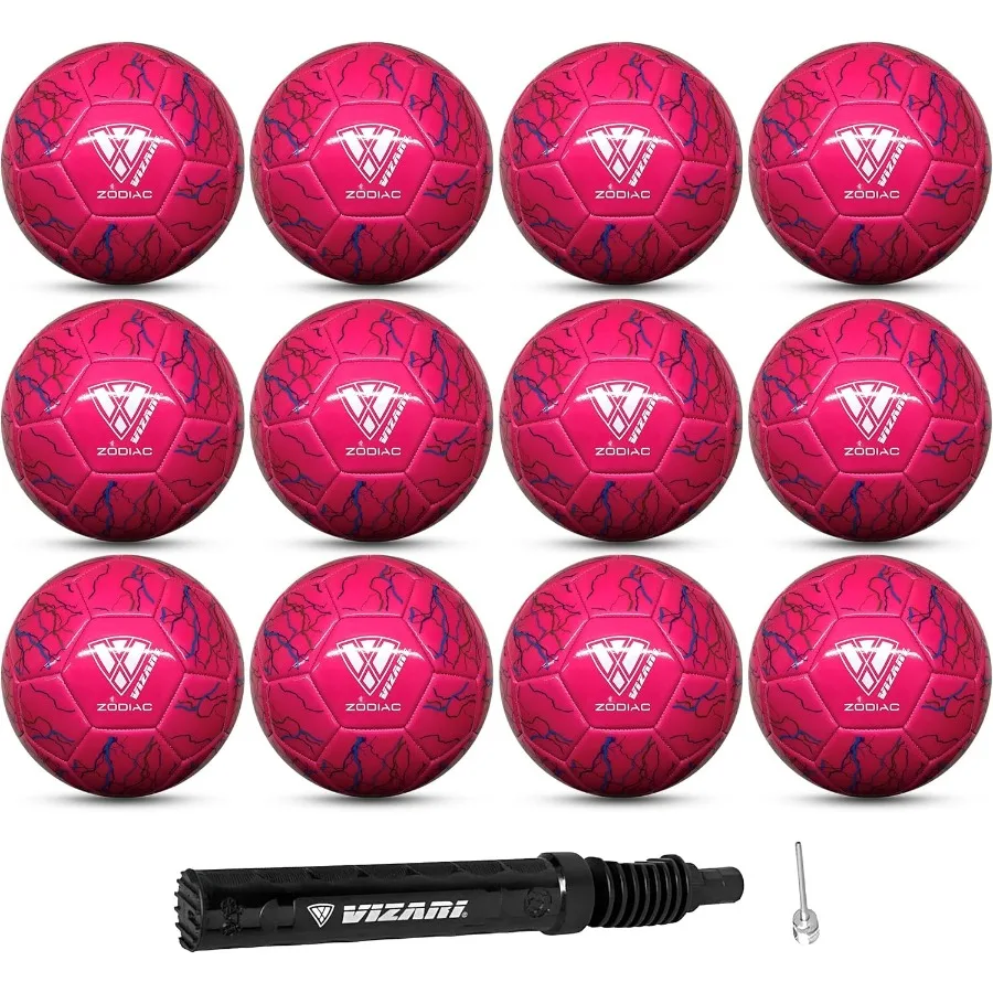 

Молодежный футбольный мяч VIZARI Zodiac, футбольный мяч из синтетической кожи для мальчиков, девочек и малышей, прочный водонепроницаемый дизайн для тренировок