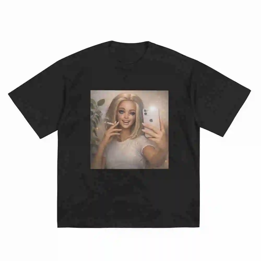 Disgusted Doll Face Meme Unhinged Inappropriate Short Sleeve Tee 100% Cotton T-Shirt